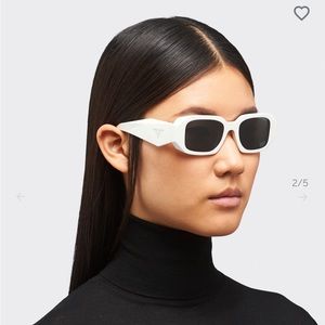 Prada White Symbole Sunglasses
